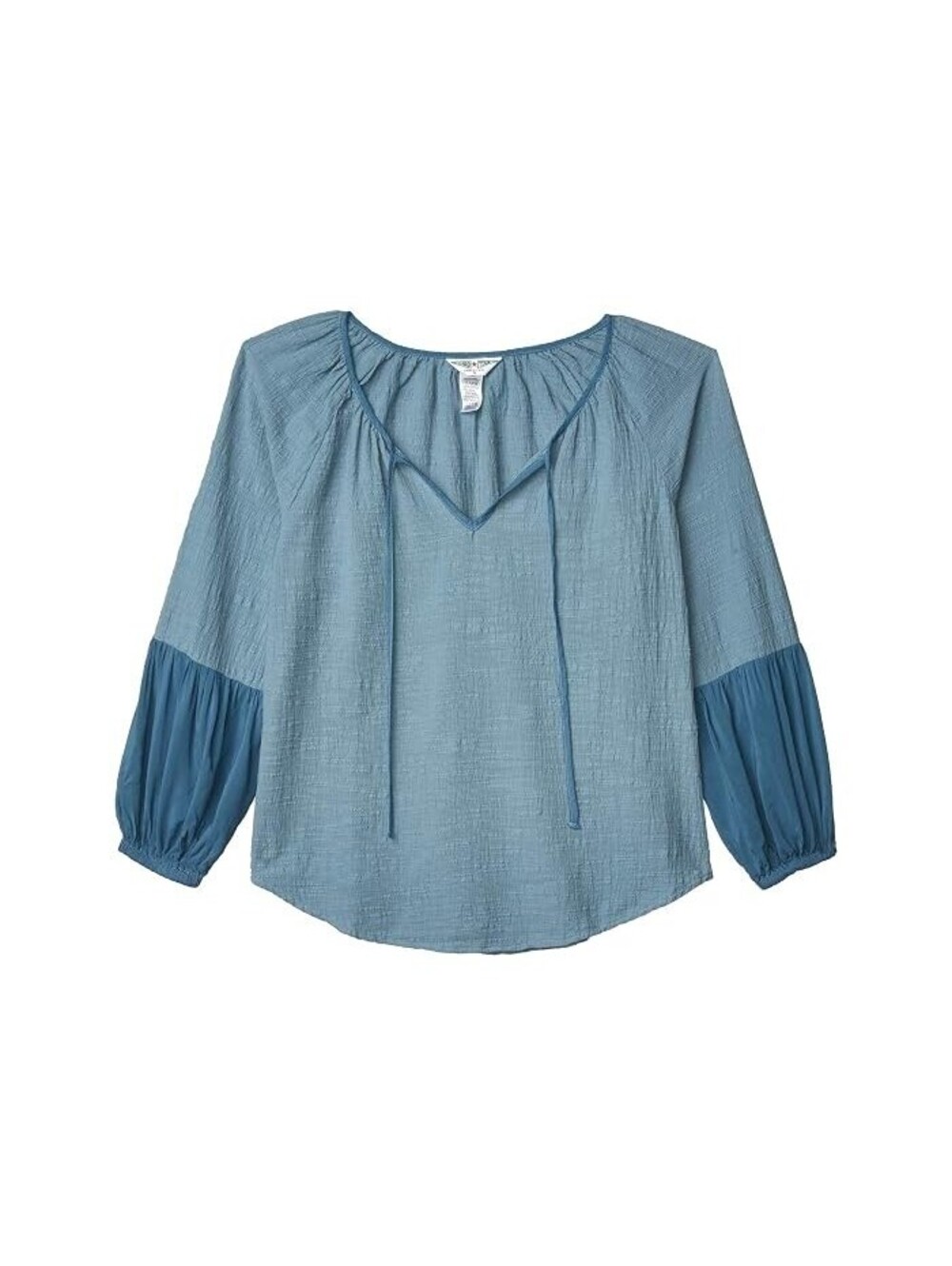 Hard Tail Puff Sleeve Poet Top (Moonstone) Women's Clothing size L